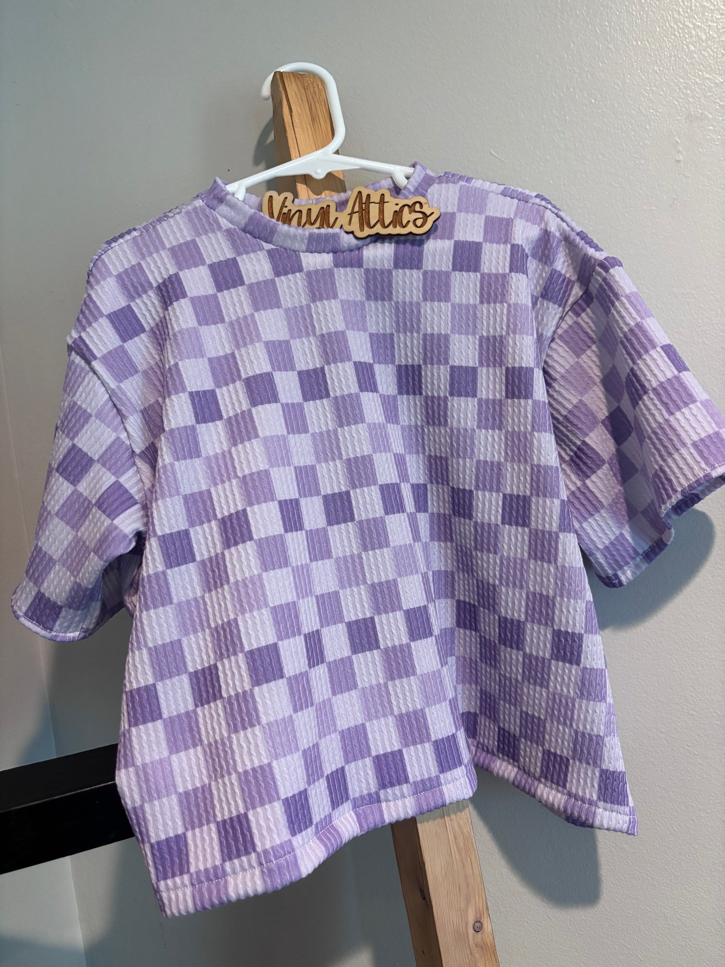 Checkered wavy comfy set