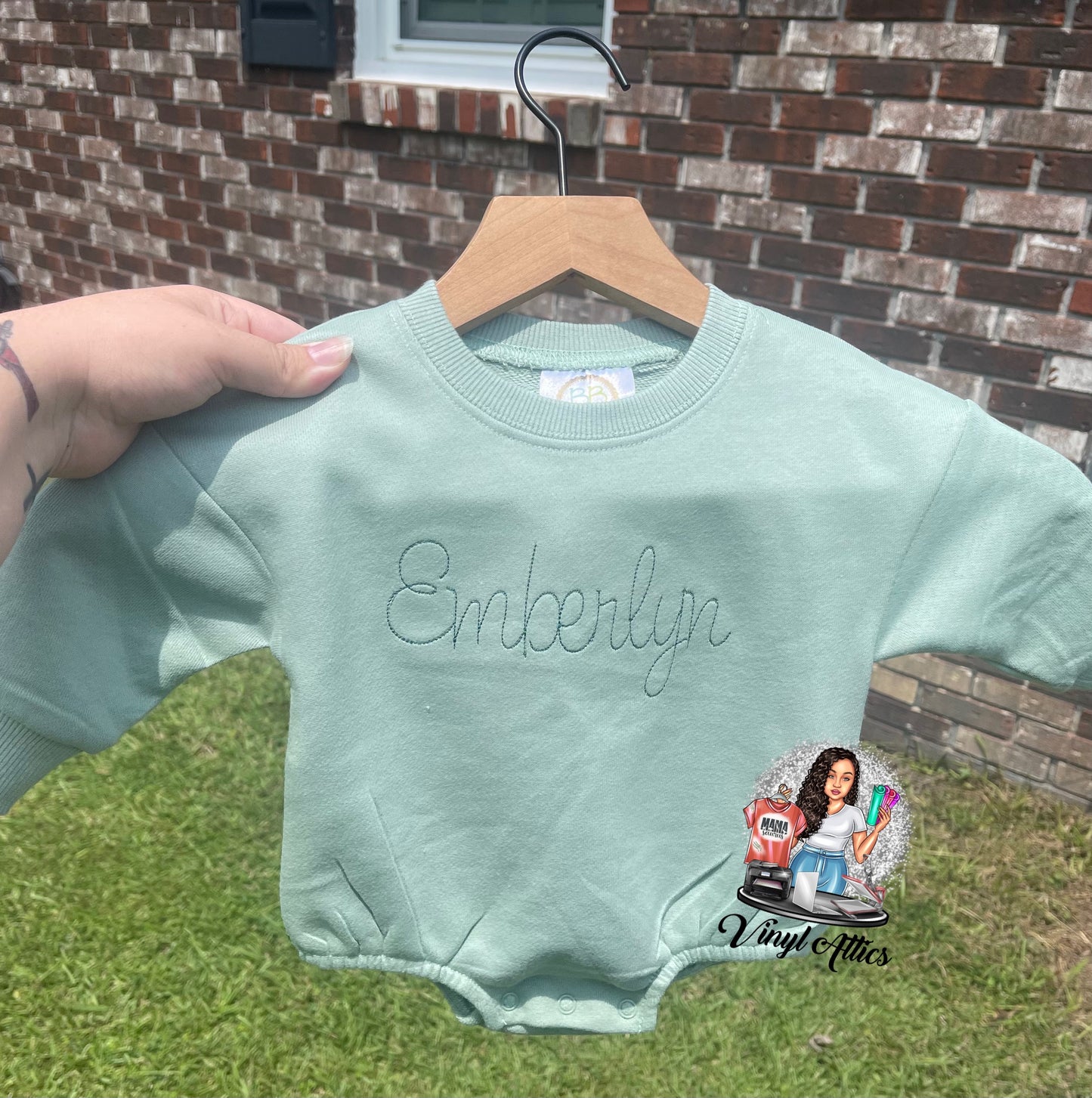 Custom name bubble sweatshirt