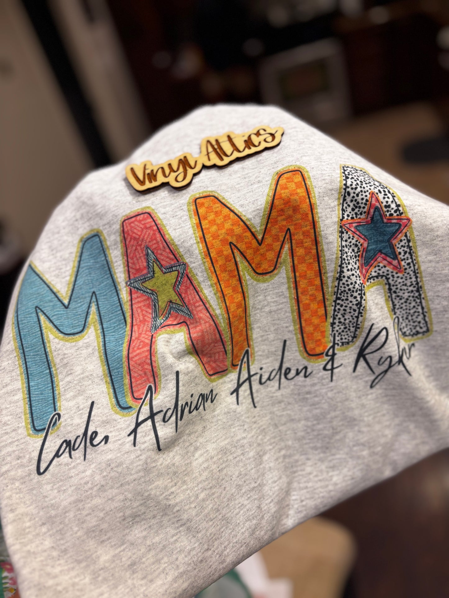 Custom name star t-shirt