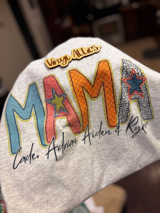 Custom name star t-shirt