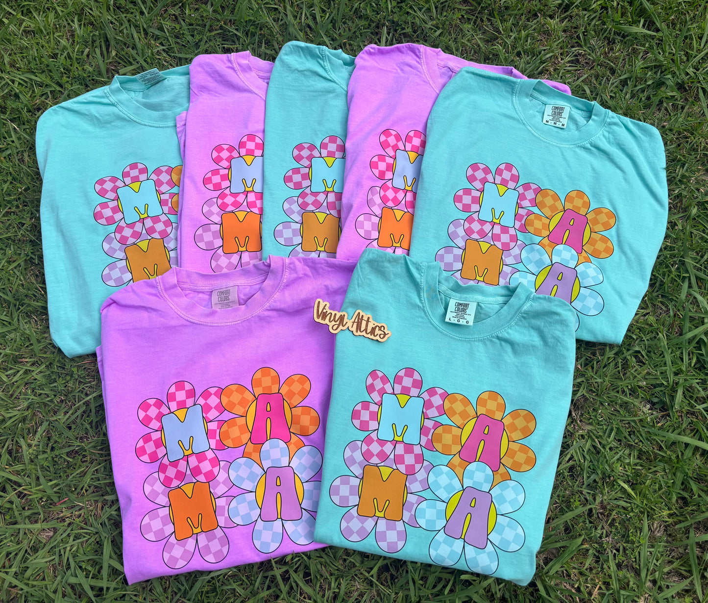 Flower checkered mama