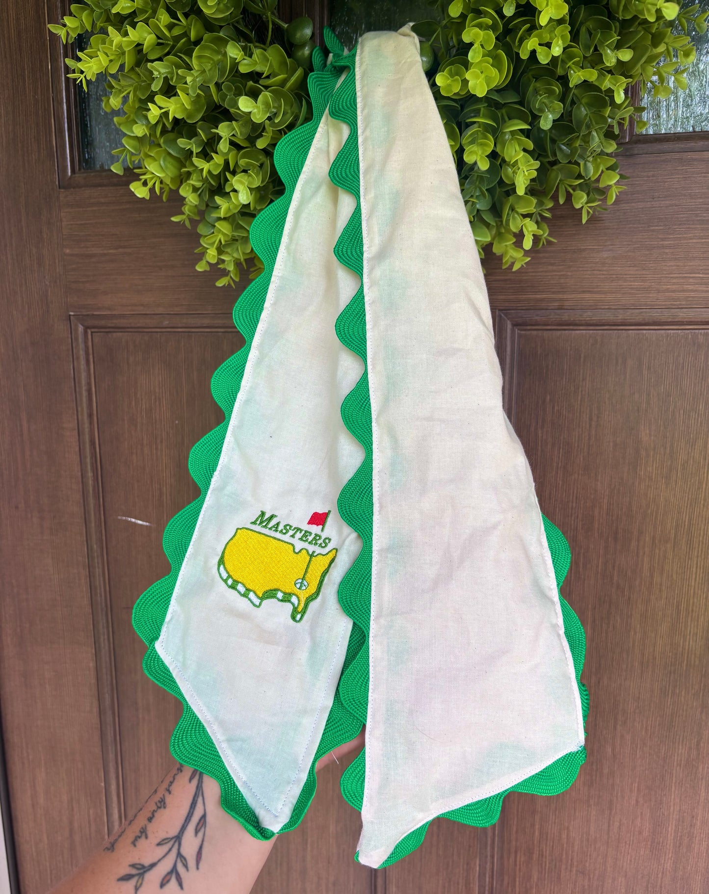 Golf wreath sash