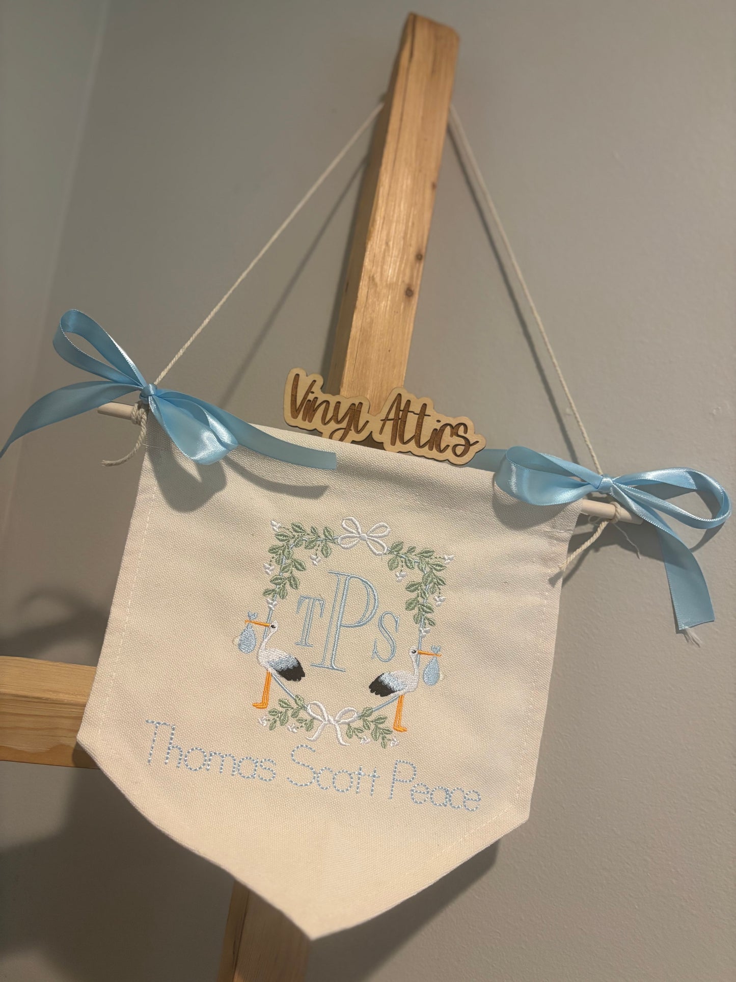 Hospital baby banner announcement