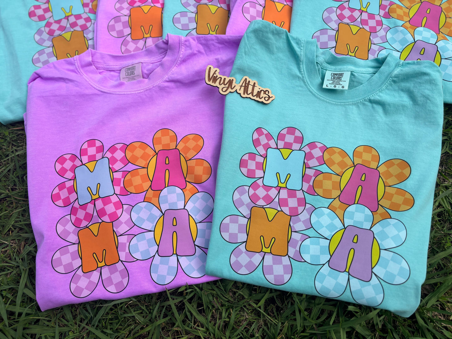 Flower checkered mama