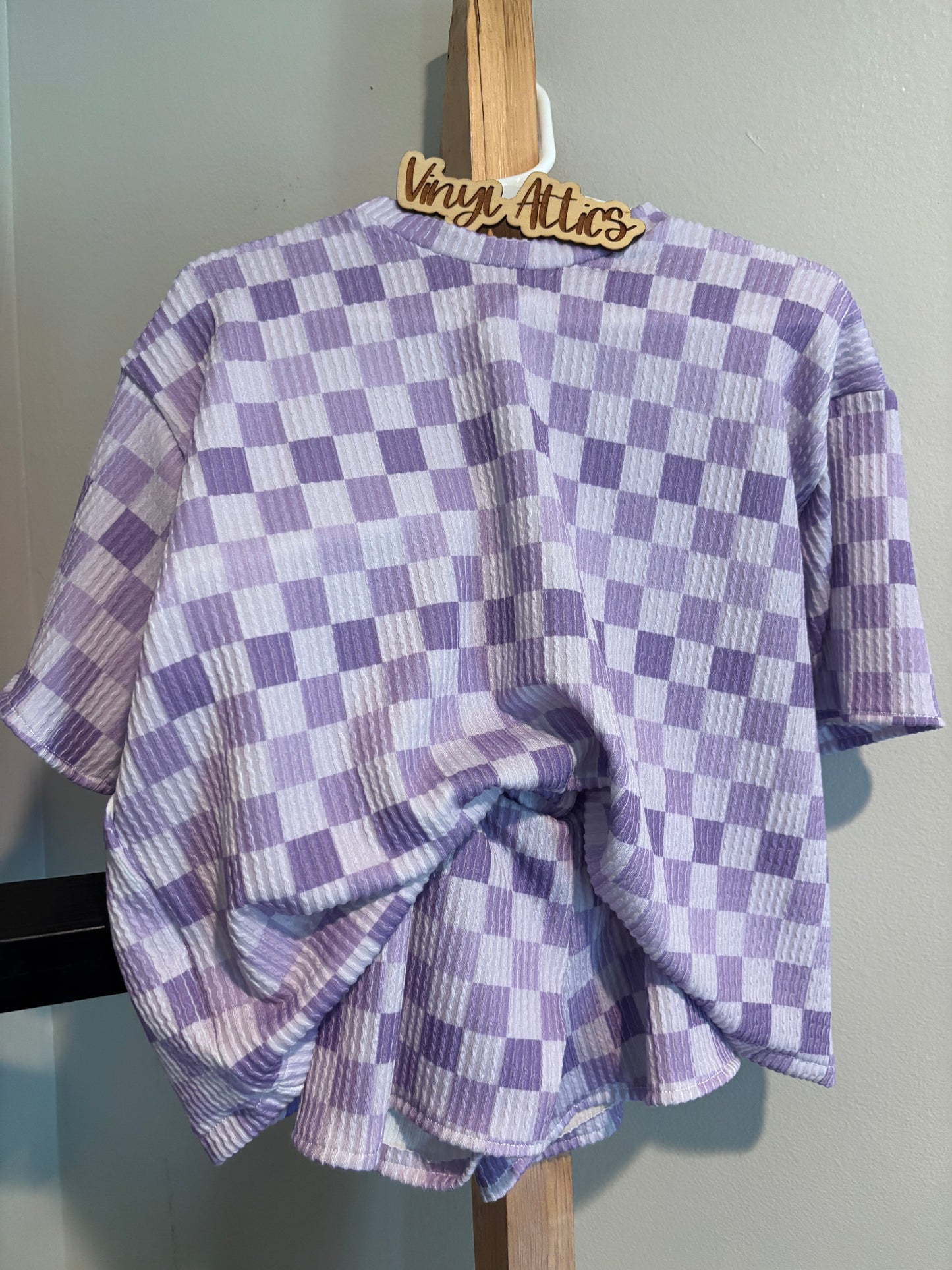 Checkered  wavy comfy set