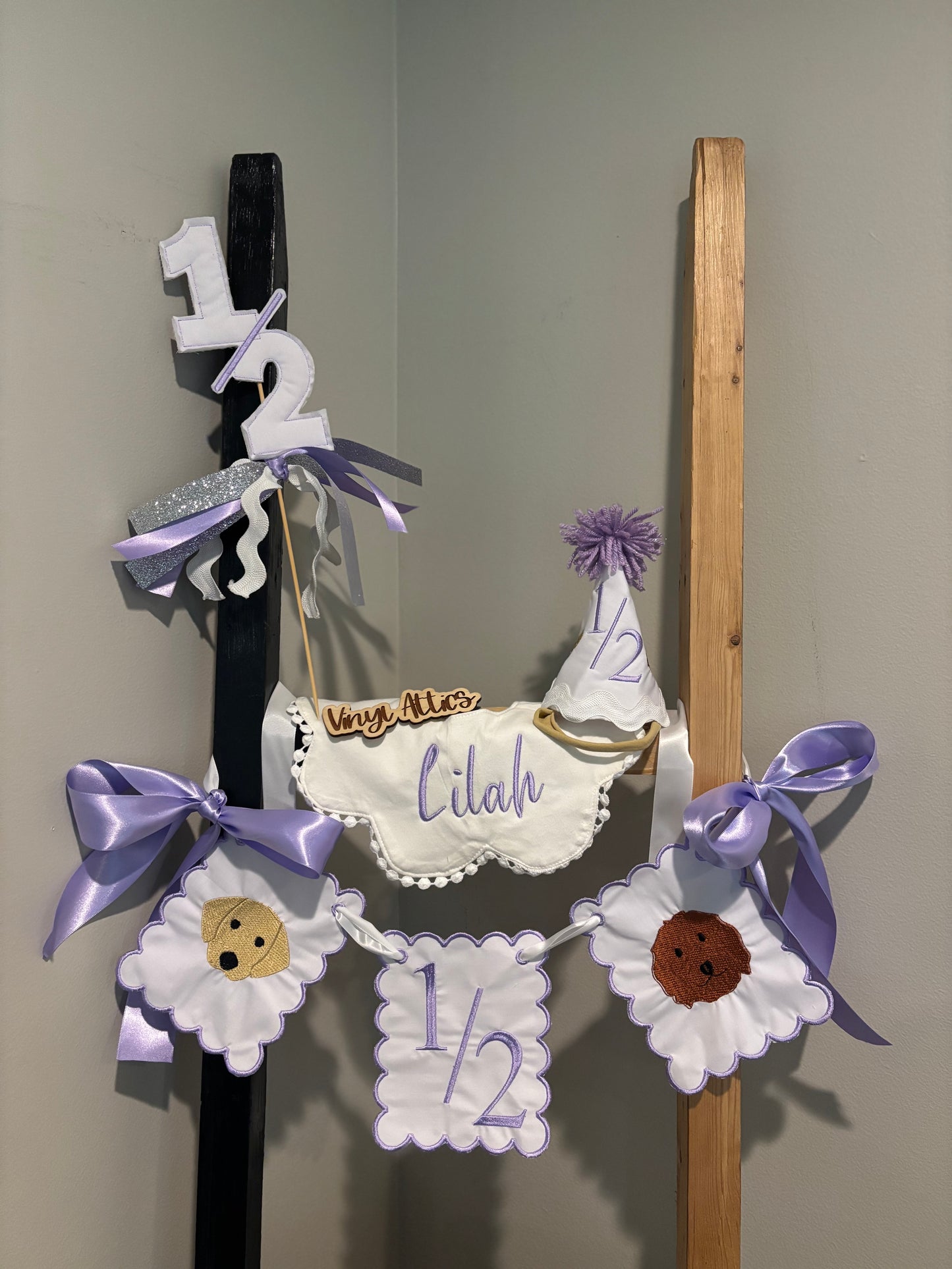 Custom Embroidered birthday sets