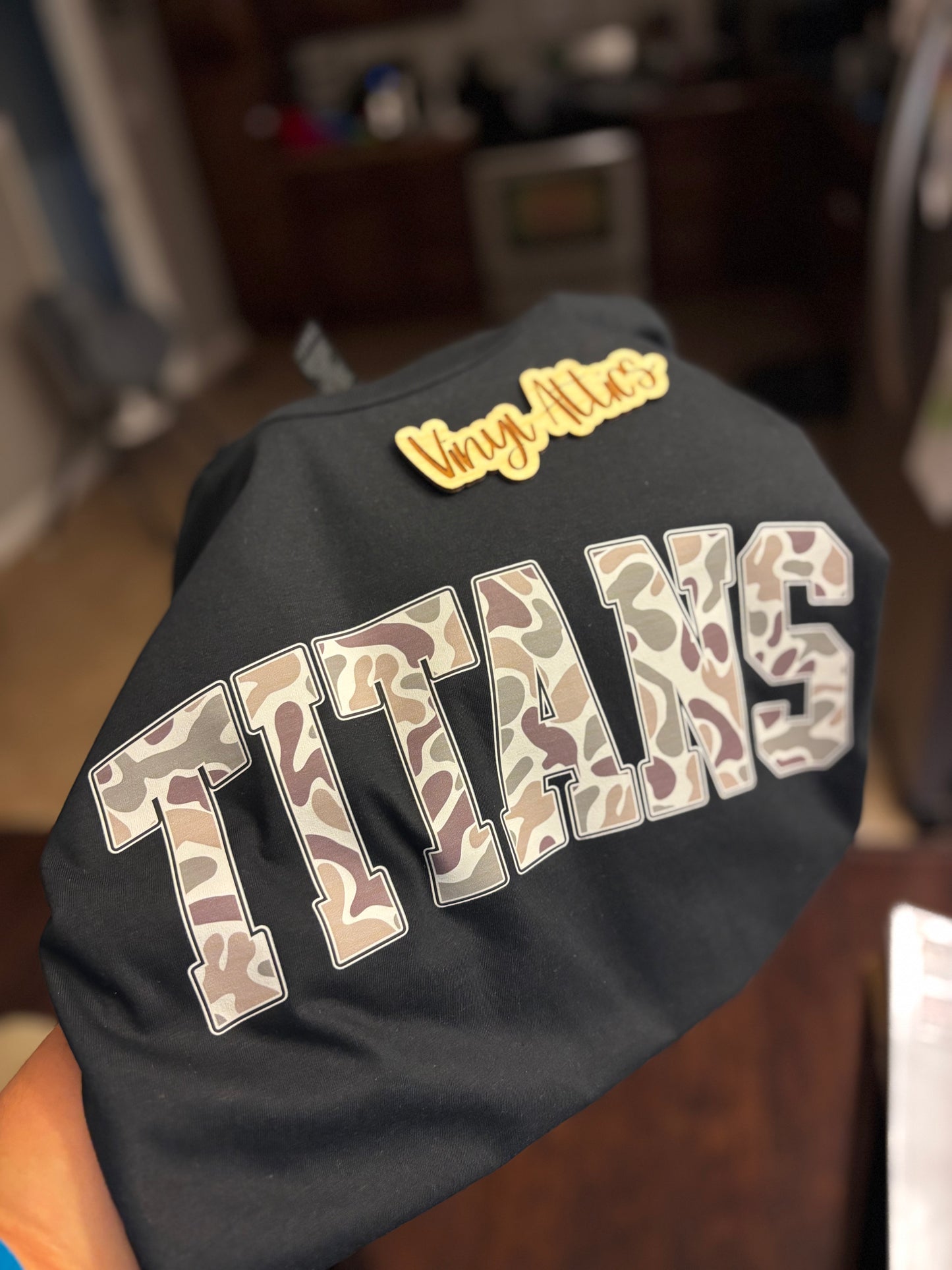 Kids Custom mascot camo tee